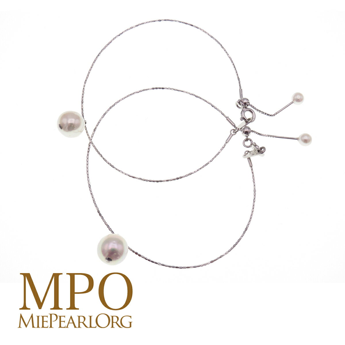 【全品ギフト包装】アコヤ真珠ブレスレット 約8.0・3.5mm SV y-v-054 三重県真珠加工販売協同組合