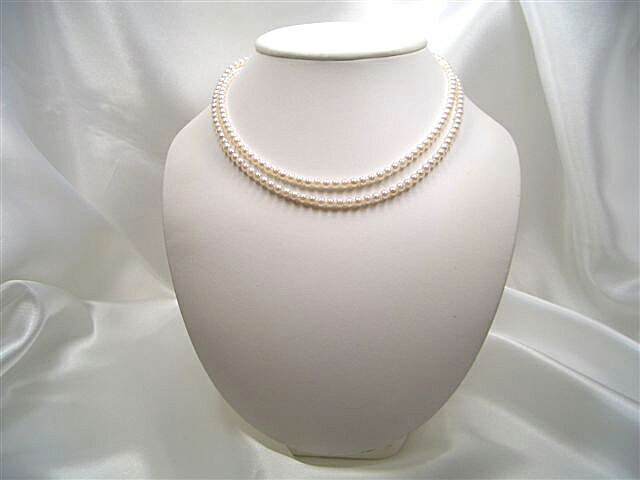 【全品ギフト包装】≪ 伊勢志摩産 ≫ 80cm！アコヤベビーパールセミロングネックレス 約4.0-4 ...