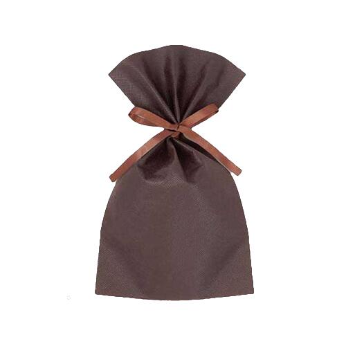 （単品購入不可）ギフトラッピング 赤 幅170×高さ300mm 両面不織布製のシンプルな巾着袋 ブランド