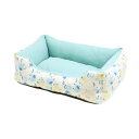 【ペットプロジャパン】Homey レトロフルーツスクエアベッド S スモーキーブルー ☆ペット用品 ※お取り寄せ商品