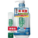マラソン期間中ポイント5倍(要エントリー)【サンスター】ガム・プラス デンタルリンス 低刺激ノンアルコール 900ml+デンタルペースト ハーブミント 20g 〔医薬部外品〕(4)