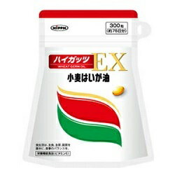 ◆特　長◆ 小麦の胚芽には、小麦が発芽して成長するための栄養成分が豊富に含まれています。「小麦はいが油」はその胚芽に含まれる油分のことであり、小麦1トンの原料からわずか100gしか搾れない貴重なものです。さらに、小麦胚芽に元々含まれていたトコトリエノールは、ビタミンEと同じような化学構造をしており、健康増進に良いことが知られています。「ハイガッツEX」は、ビタミンEに加えてこのトコトリエノールを配合しました。中高年の健康維持にご活用ください。 ●栄養成分(栄養機能食品)：ビタミンE●保健機能食品表示：ビタミンEは、抗酸化作用により、体内の脂質を酸化から守り、細胞の健康維持を助ける栄養素です。※原材料に含まれているアレルゲン（特定原材料等）：小麦、ゼラチン ◆メーカー（※製造国または原産国）◆ 日本製粉株式会社 ※製造国または原産国：日本 ◆原材料◆ 小麦胚芽油、ゼラチン／グリセリン、ビタミンE、トコトリエノール ◆お召し上がり方◆ 摂取量と摂取目安量：1日4粒を目安に充分な水、または、ぬるま湯と一緒にお召し上がりください。 ◆栄養成分◆ 栄養成分（4粒：1.64gあたり）エネルギー 11.4kcal、たんぱく質 0.5g、脂質 1.0g、炭水化物 0.1g、食塩相当量 0.0g、ビタミンE 35mg総トコトリエノール 10mg ◆使用上の注意◆ ●お子様の手の届かないところに保管してください。●体調によりまれにからだに合わない場合があります。その場合は飲む粒数を減らすか、使用を中止してください。●現在医師の治療を受けている方は医師にご相談のうえ、ご使用ください。●本品は、多量摂取により疾病が治癒したり、より健康が増進するものではありません。一日の摂取目安量を守ってください。●本品は、特定保健用食品と異なり、消費者庁長官による個別審査を受けたものではありません。食生活は、主食、主菜、副菜を基本に、食事のバランスを。 【ご注意1】この商品はお取り寄せ商品です。ご注文されてから発送されるまで約10営業日(土日・祝を除く)いただきます。なお、商品によりましては、予定が大幅に遅れることもございますので、何卒あらかじめご了承お願いいたします。 【ご注意2】お取り寄せ商品以外の商品と一緒にお買い上げの場合は、全ての商品が揃い次第の発送となりますので、ご了承下さい。 ※パッケージデザイン等が予告なく変更される場合もあります。 ※商品廃番・メーカー欠品など諸事情によりお届けできない場合がございます。 ※ご使用期限またはご賞味期限は、商品情報内に特に記載が無い場合、1年以上の商品をお届けしております。 商品区分：【栄養機能食品】【広告文責】株式会社メディスンプラス：0120-205-904 ※休業日 土日・祝祭日文責者名：稗圃 賢輔（管理薬剤師）