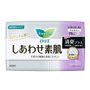 【花王】ロリエ　しあわせ素肌　消臭プラス　特に多い昼用　羽つき　25cm　無香料　15個入 〔医薬部外品〕 ※お取り寄せ商品【RCP】