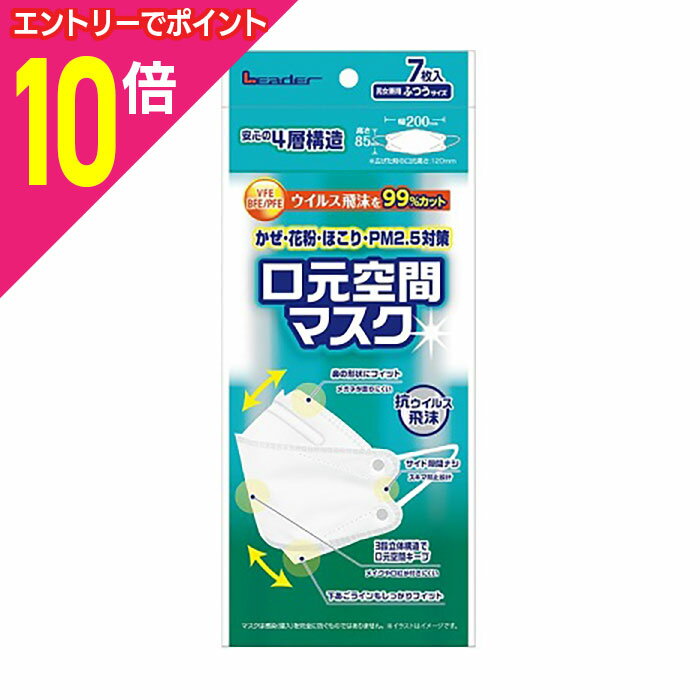 【ポイント10倍：ブラックフライデー同時開催 ※要エントリー】【日進医療器】リーダー 口元空間マスク ..