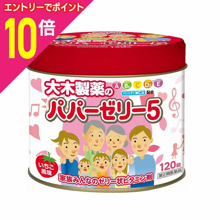 【ポイント10倍：ブラックフライデー同時開催 ※要エントリー】【第(2)類医薬品】【大木製薬】パパーゼリー5 120粒
