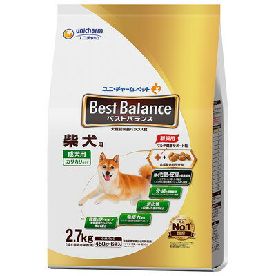 【お得な4個セット】【ユニ・チャーム】ベストバランス カリカリ仕立て 柴犬用 2．7kg ☆ペット用品 ※お取り寄せ商品【賞味期限：3ヵ月以上】