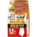 ◆特　長◆ ・乳酸菌2兆個配合により猫ちゃんの健康を維持し、おなかの調子を保ちます。・おさかなエキスが中までたっぷり染み込んだカリカリ粒を、猫ちゃんの大好きなパウダーでコーティングしました。・無着色、国産品、総合栄養食。 【お客様へ】本商品は、賞味期限3ヵ月以上の商品をお届けしております。 ◆メーカー（※製造国または原産国）◆ いなばペットフード 株式会社 ※製造国または原産国：日本 ◆原材料・成分◆ 穀類(小麦粉、パン粉、コーングルテンミール等)、魚介類(フィッシュミール、フィッシュエキス、フィッシュパウダー)、ミートミール、動物性油脂、粉末セルロース、ビール酵母、豆類(脱脂大豆等)、タンパク加水分解物、チキンエキスパウダー、酵母細胞壁、殺菌乳酸菌、植物発酵抽出物、ミネラル類(カルシウム、リン、カリウム、鉄、亜鉛、銅、ヨウ素)、ビタミン類(A、D、E、K、B1、B2、B6、葉酸、コリン)、アミノ酸類(メチオニン、タウリン)、pH調整剤、アルギニングルタミン酸塩【保証成分】たんぱく質30.0％以上、脂質12.0％以上、粗繊維8.0％以下、灰分9.0％以下、水分10.0％以下【エネルギー】約360kcal/100g 【ご注意1】この商品はお取り寄せ商品です。ご注文されてから発送されるまで約10営業日(土日・祝を除く)いただきます。 【ご注意2】お取り寄せ商品以外の商品と一緒にお買い上げの場合は、全ての商品が揃い次第の発送となりますので、ご了承下さい。 ※メーカーによる商品リニューアルに伴い、パッケージ、品名、仕様（成分・香り・風味 等）、容量、JANコード 等が予告なく変更される場合がございます。予めご了承ください。 ※商品廃番・メーカー欠品など諸事情によりお届けできない場合がございます。 ※ご使用期限またはご賞味期限は、商品情報内に特に記載が無い場合、1年以上の商品をお届けしております。 商品区分：【ペットフード】【広告文責】株式会社メディスンプラス：0120-205-904 ※休業日 土日・祝祭日文責者名：稗圃 賢輔（管理薬剤師）