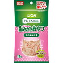 【ライオンペット】PETKISS ネコちゃんの歯みがきおやつ カニ風味かま 15g ☆ペット用品 お取り寄せ商品【賞味期限：3ヵ月以上】【RCP】