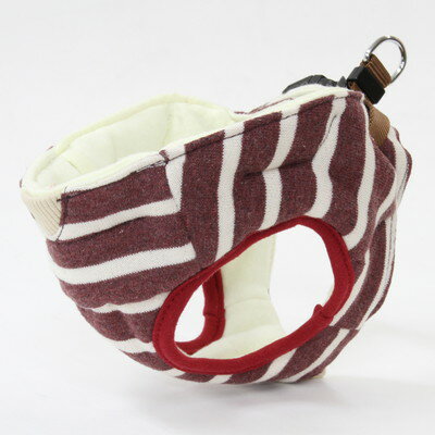 【ペティオ】7歳からのやさしいハーネス ボーダー SS レッド 1個 ☆ペット用品 ※お取り寄せ商品