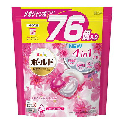 【P＆G】ボールドジェルボール4D　癒しのプレミアムブロッサムの香り　つめかえ用　メガジャンボサイズ　76個入 ※お取り寄せ商品【RCP】