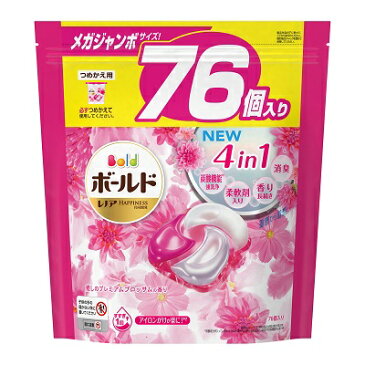 【P＆G】ボールドジェルボール4D　癒しのプレミアムブロッサムの香り　つめかえ用　メガジャンボサイズ　76個入 ※お取り寄せ商品【RCP】