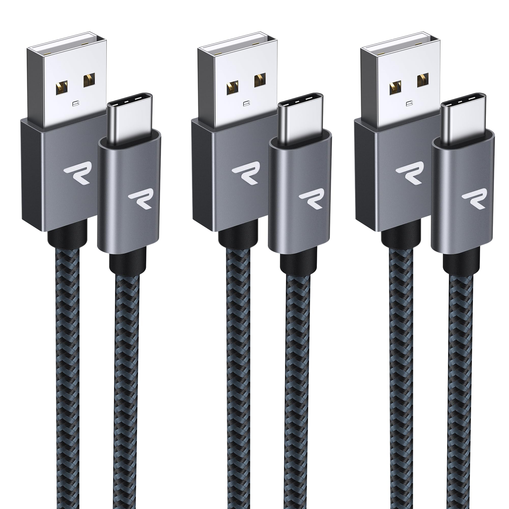 ��0.2m+1m+2m 3��/����RAMPOW usb c �����֥� ������c �����֥� ��®���� QuickCharge3.0�б� USB2.0���� iPho...