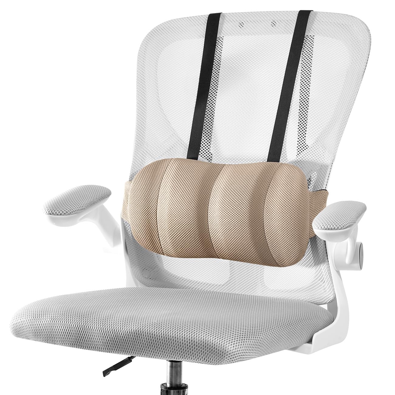 ランバーサポート オフィス 腰シートクッション 腰当て 椅子 高さ調節可能 簡単取り付け 滑り止め 通気性 取り外し洗えるカバー 腰痛対策 長時間座る 快適サポ...