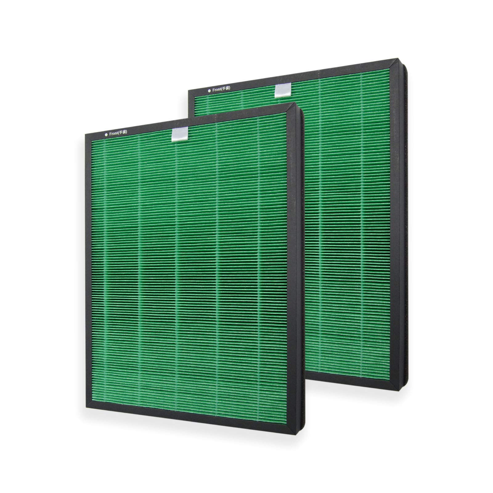 【送料無料】PUREBURG FAS-10MA 交換用 MAX2 Green フィルターコーウェイ(Coway)との互換性ありAirmega 150 (AP-1019C) 空気清浄機に対応 部品番号 FAS-10MA,True HEPAフィルターと活性炭脱臭フィルターを一体(2枚セット)