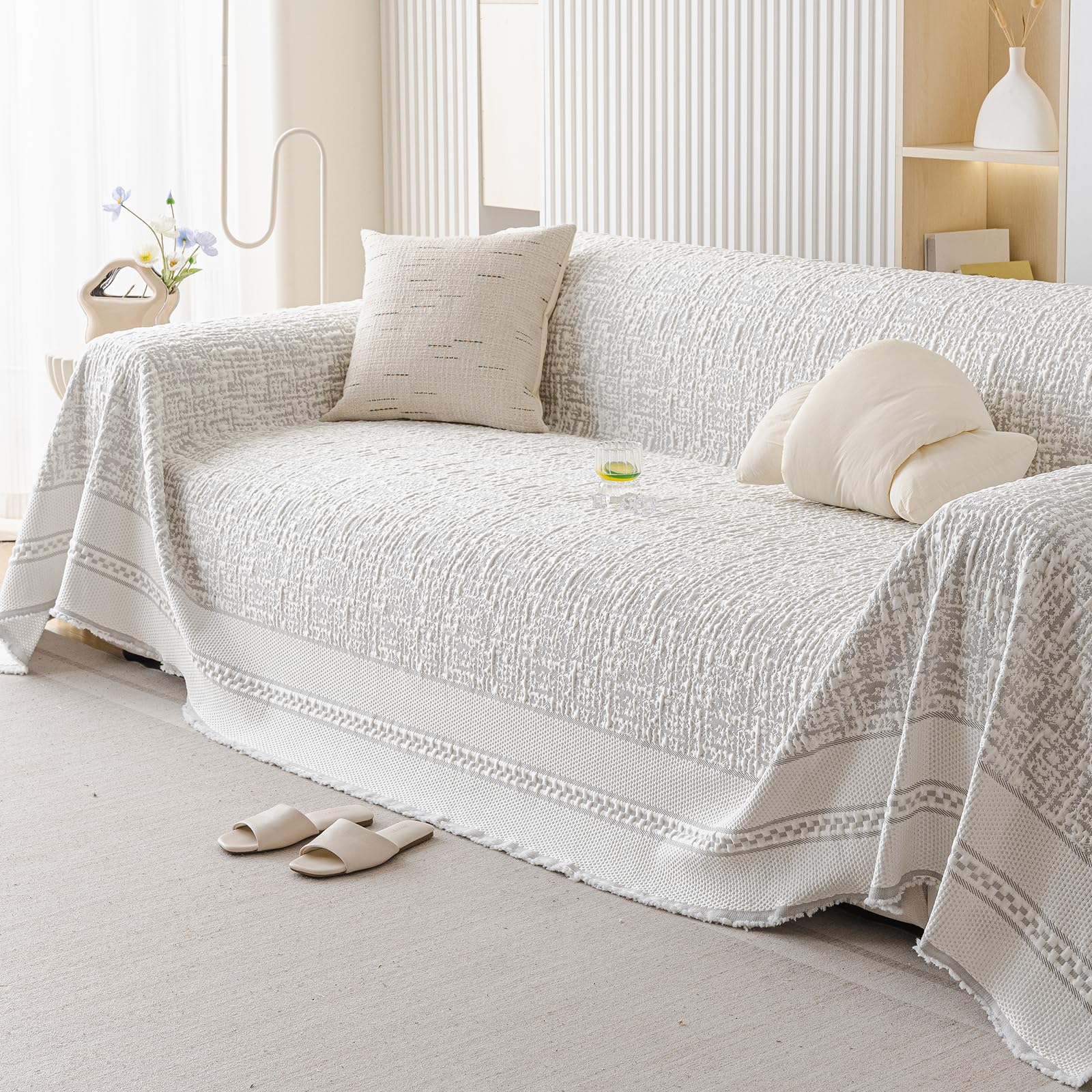 JEMAジェマ ソファーカバー マルチカバー 接触冷感 ソファーシーツ ひんやり 夏用ブランケット 長方形 大判 1人掛け 北欧風 おしゃれ 無地 柔らかい 汚れ防止 多機能 防塵カバー テーブルクロス テーブルカバー マルチクロス シンプル 洗濯可 人気