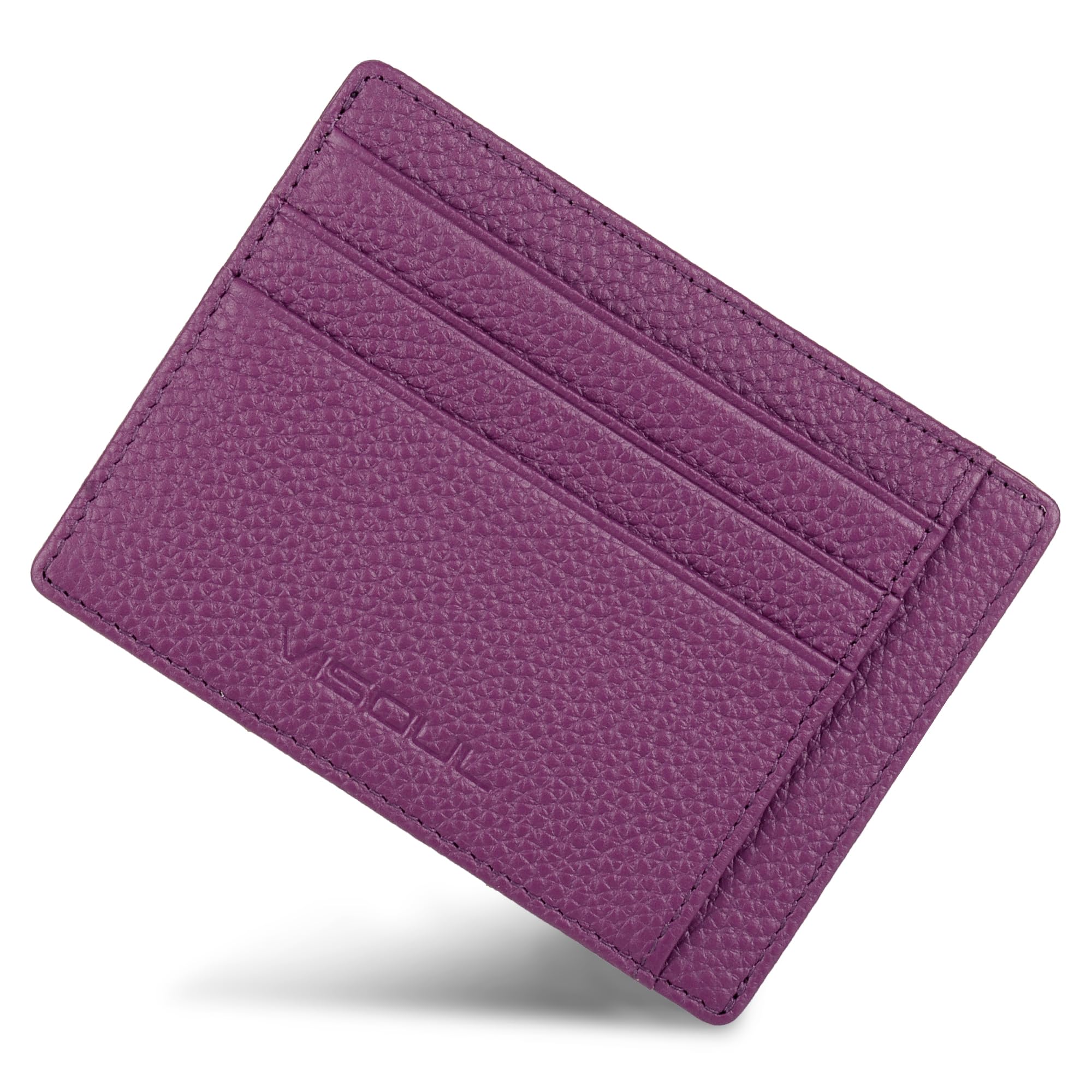 [VISOUL] カード入れ ファスナーポケット クレジットカードケース 本革 カードケースレザー カード入れ..