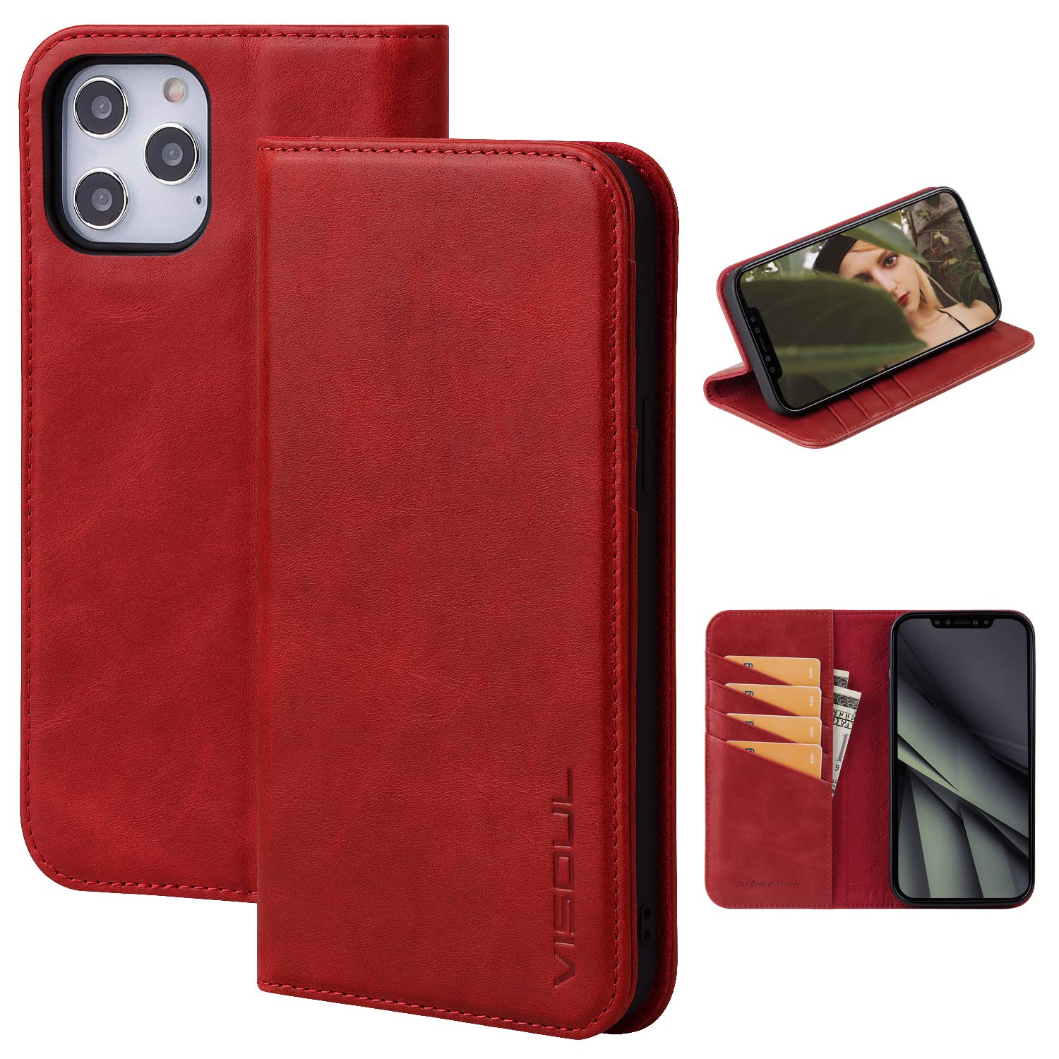 VISOUL iPhone12 ProMax б  Ģ ܳ ݸ ե12ProMax 쥶 ɼǼ ޥͥåȼ ֤...