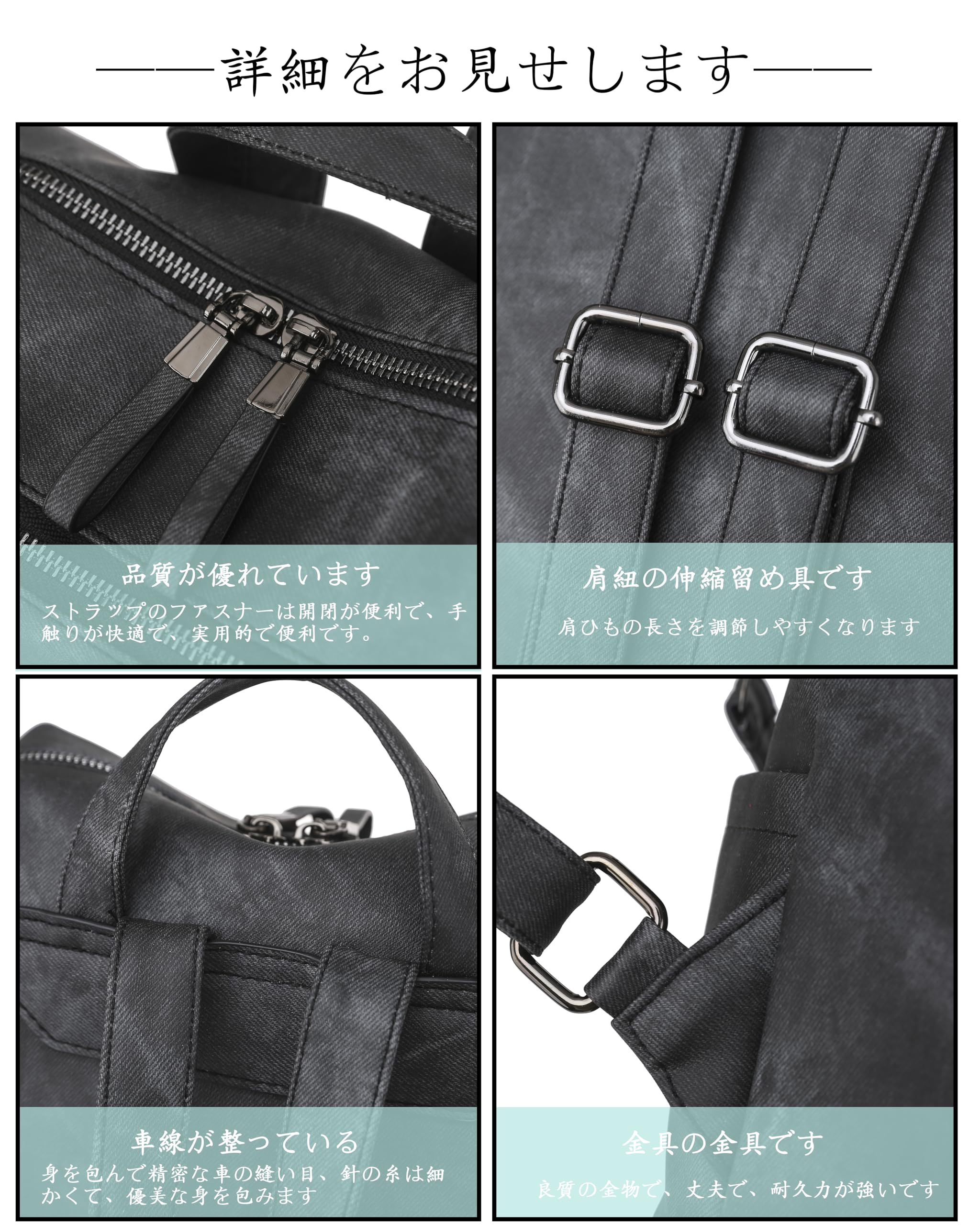 Rakuten - [FSD.WG] リュック レディース A4対応 軽量 防水 通勤 通学 おしゃれ 大人 サイズ感 マザーズバッグ リュックサック PUレザー ビジネス 外出 旅行