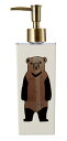 割れにくい ディスペンサー シャンプー コンディショナー ボディソープ 約500ml スクエア BEAR Black Bear 日本製 19-456361