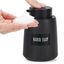 Segbeauty ソープディスペンサー 泡タイプ 黒い 陶器 手動式 おしゃれ ディスペンサー ハンドソープ 泡 ハンドソープ 詰め替えボトル 泡ディスペンサーボトル 泡ハンドソープ ボトル 広口 小型 手洗い キッチン 洗面所(ブラック,360ml)