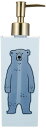割れにくい ディスペンサー シャンプー コンディショナー ボディソープ 約500ml スクエア BEAR Polar Bear 日本製 19-456323