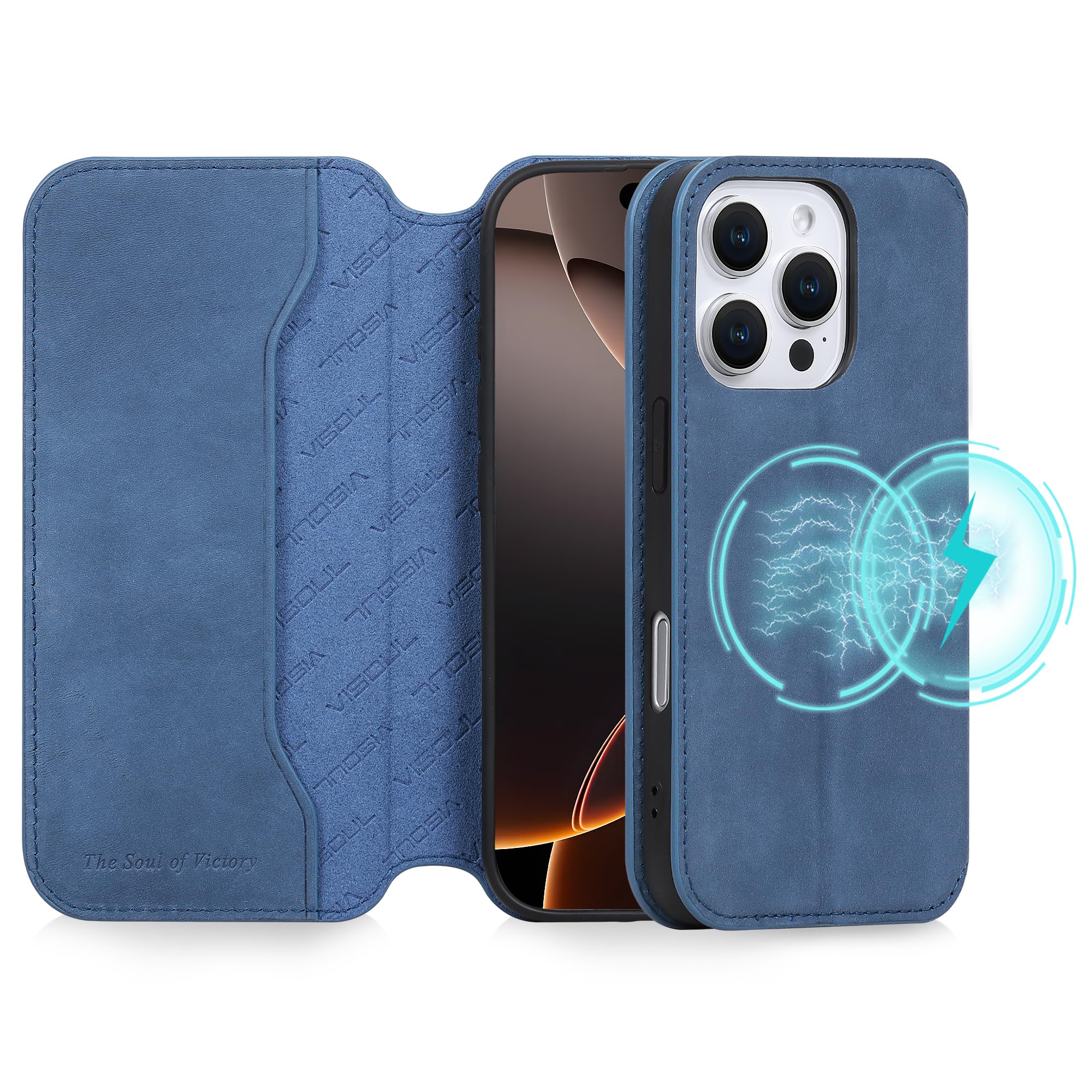 VISOUL iPhone16 ProMax �б� ������ ��Ģ�� �ܳ� �����ե���16Promax ������ MagSafe�б� ���ޥۥ����� �쥶�������� ��...