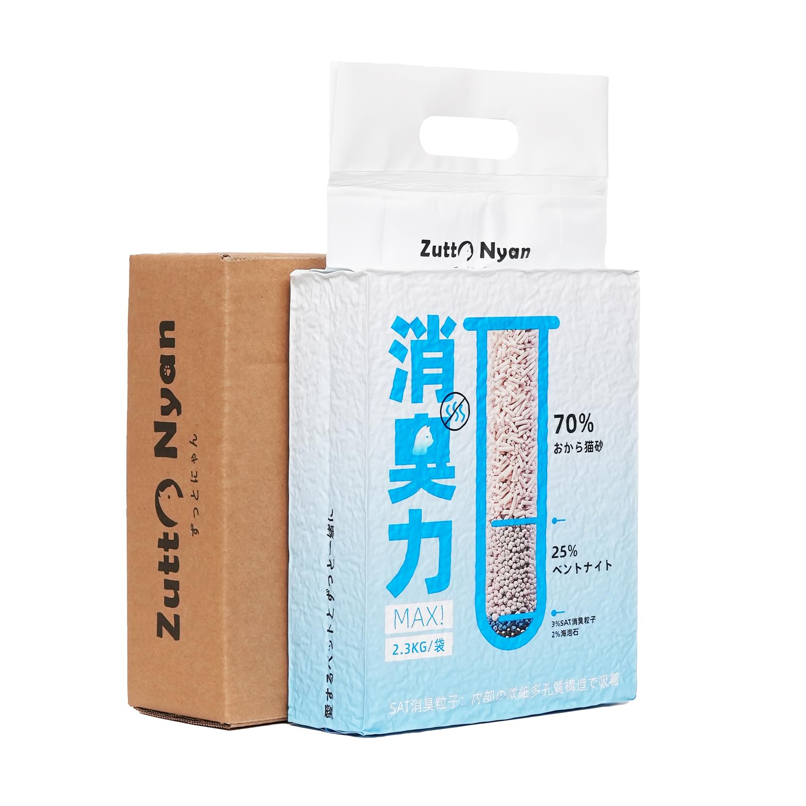 Zutto Nyan猫砂 おから 固まる【消臭力MAX】ネコ