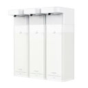 Umimile ソープディスペンサー 自動 シャンプーディスペンサー マグネット 液体 食器用洗剤 壁掛け 充電式 400ml大容量 IPX7防水 透明 3セット
