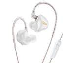 Yinyoo イヤモニ イヤホン 有線 TKZK TK01 イアフォン 小型/軽量 iPhone/Android適用通勤/通学/スポ一ツ/音楽モニター/ゲーム用 10mmダイナミック インイヤー モニター カナル型 耳掛け イアフォン Wired Earp