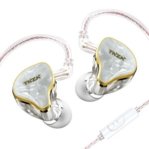 【2024人気有線イヤホン】TKZK TK02 イヤホン 有線 イヤモニ カナル型 ハイエンド イアフォン HIFI音質 ノイズキャンセリング 天然樹脂シェル/2pin 金メッキ 脱着式リケーブルデザイン/10mmデュアル磁気回路DD ゲーミング 耳掛け