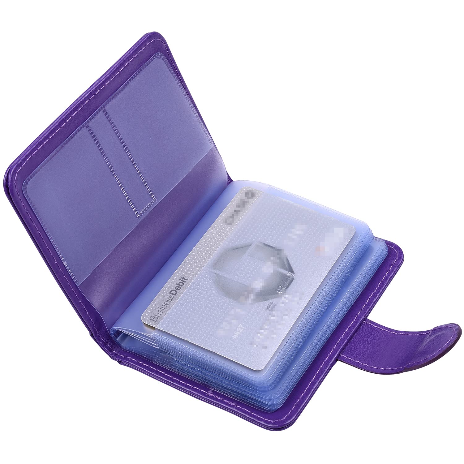 [Wisdompro] クレジットカードケース 磁気 スキミング防止 カードファイル 透明 資格証/保険証/免許証/..