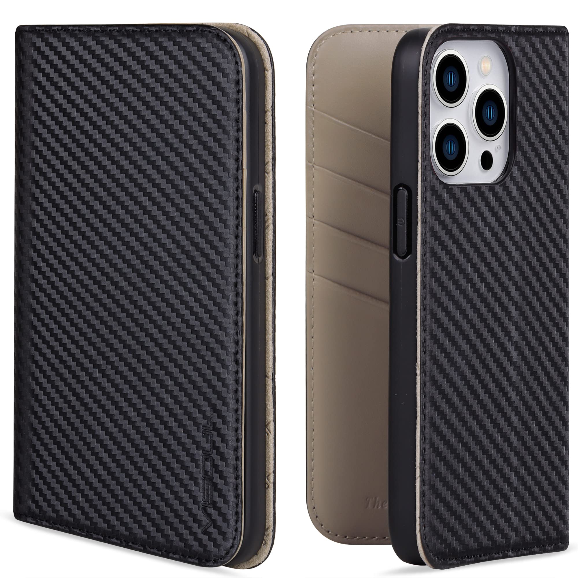 VISOUL iPhone 14 ProMax 対応 ケース 手帳型 本革 レザー アイフォン14 ProMax 手帳型 ケース スマホケース カード収納 携帯...