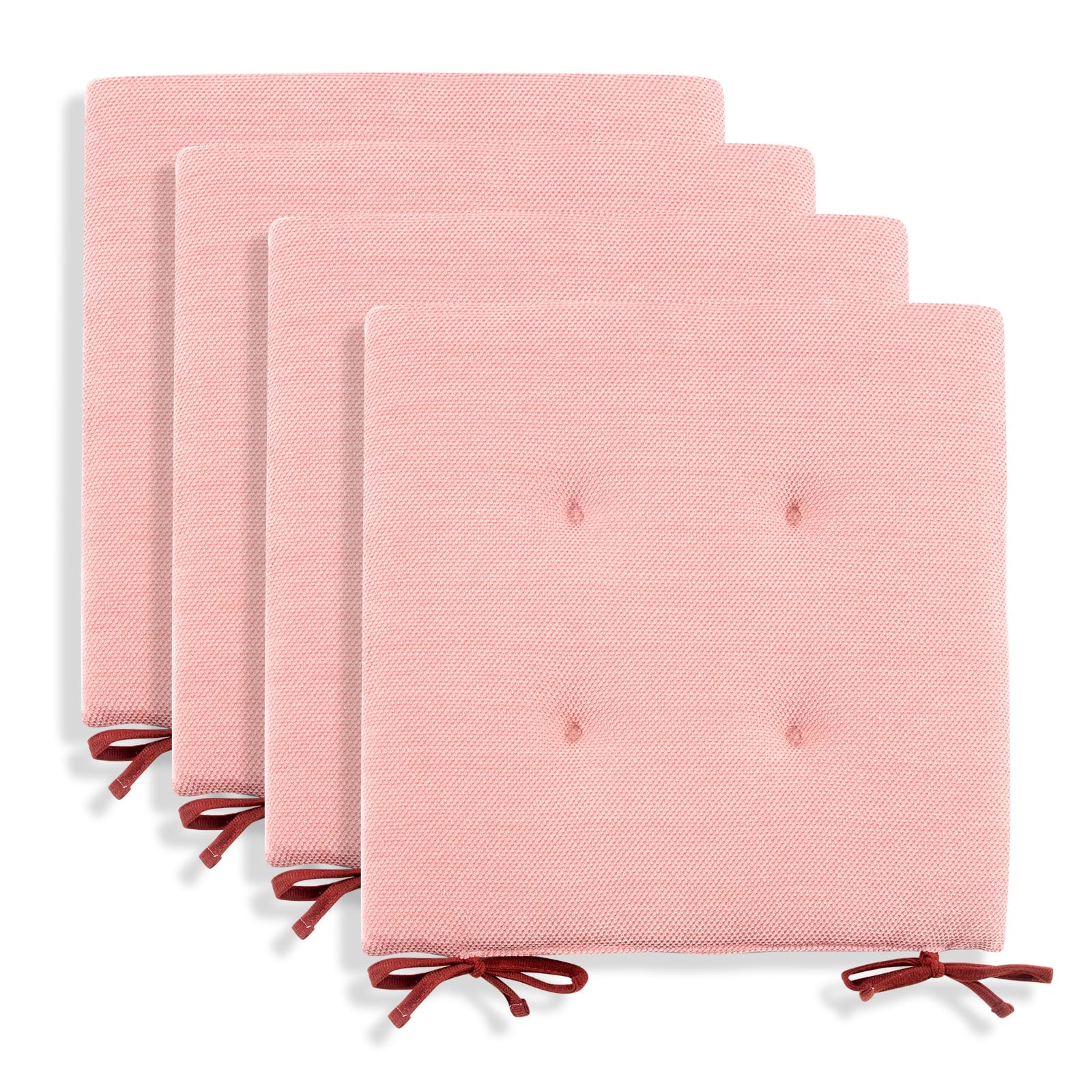 JEMA ジェマ 椅子用クッション 4枚セット チェアパッド シートクッション ダイニング用 座布団 チェア..