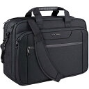 KROSER ビジネスバッグ メンズ 17.3インチPC対応 PCバッグノートパソコンバッグ 大容量 マチ拡張可能 コンピュータバッグ ショルダーバッグ/撥水/...