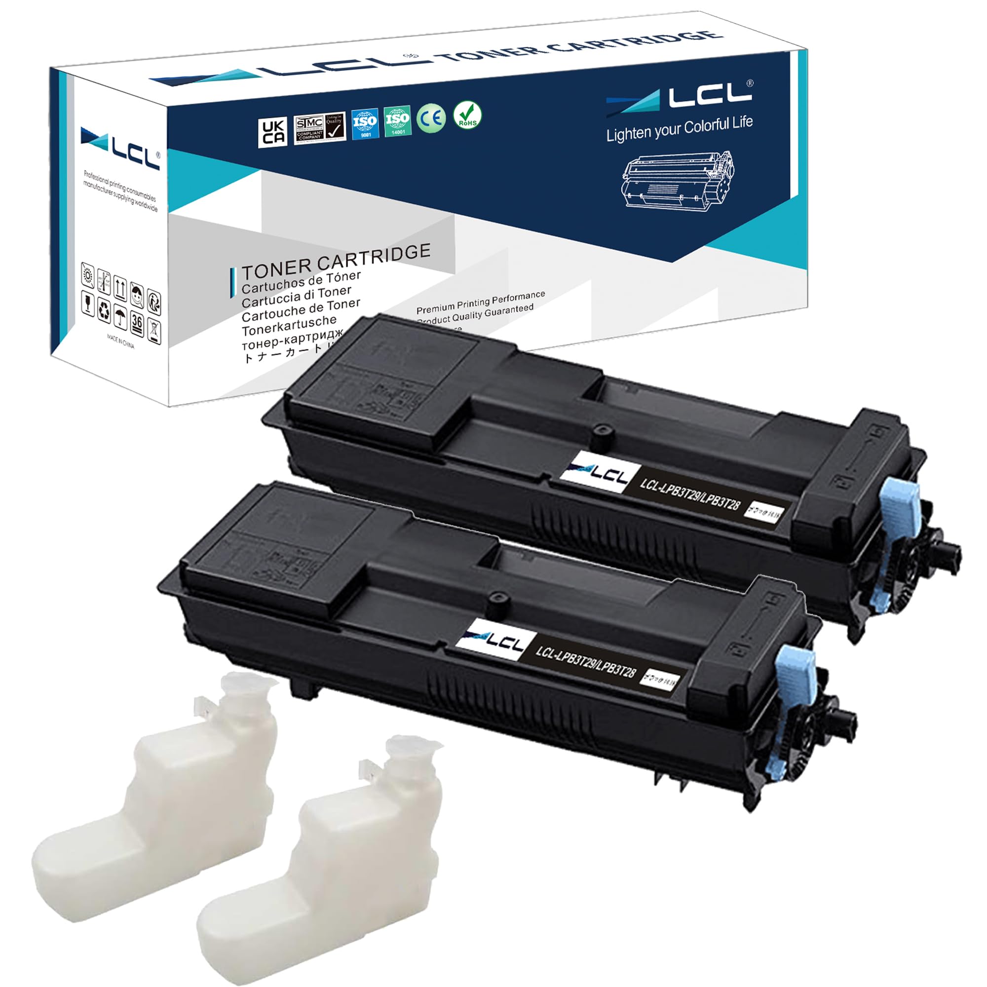 LCL エプソン用 LPB3T29V LPB3T29 LPB3T28V LPB3T28 14100枚 （2パック ブラック） 互換トナーカートリ..