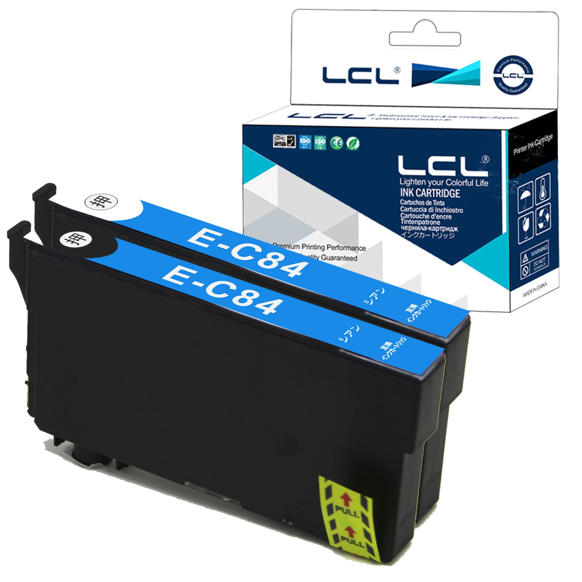 Rakuten - LCL エプソン用 ICC84 ICC83 互換インクカートリッジ 増量 (2パック シアン) 残量表示付き 対応機種:PX-M780F/PX-M781F