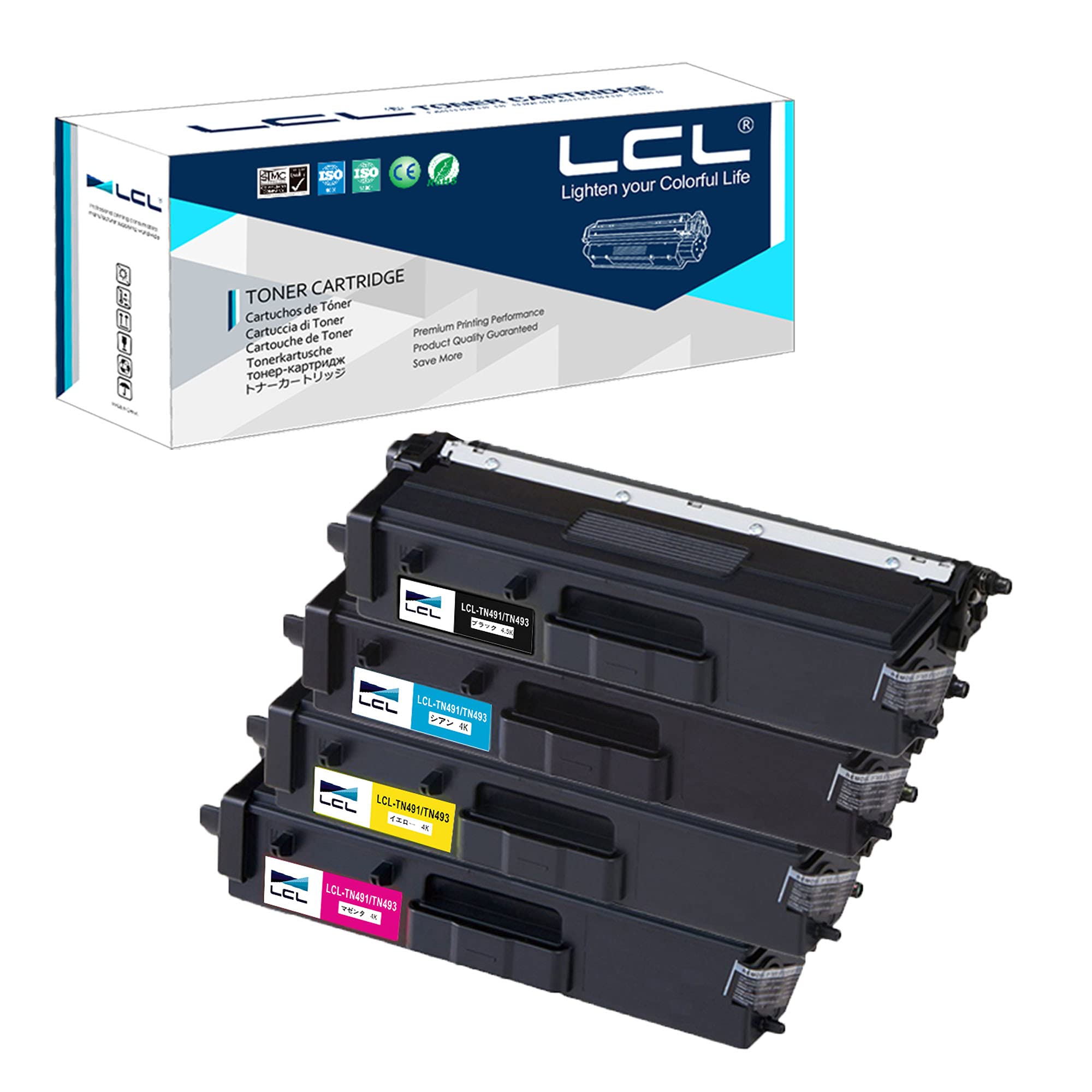 LCL TN-493 �ߴ��ȥʡ������ȥ�å� �֥饶���� Brother�� TN-493BK/C/M/Y �б����MFC-L8610CDW MFC-L9570CDW HL-L8360CDW HL-L9310CDN �� 4�����å� ��