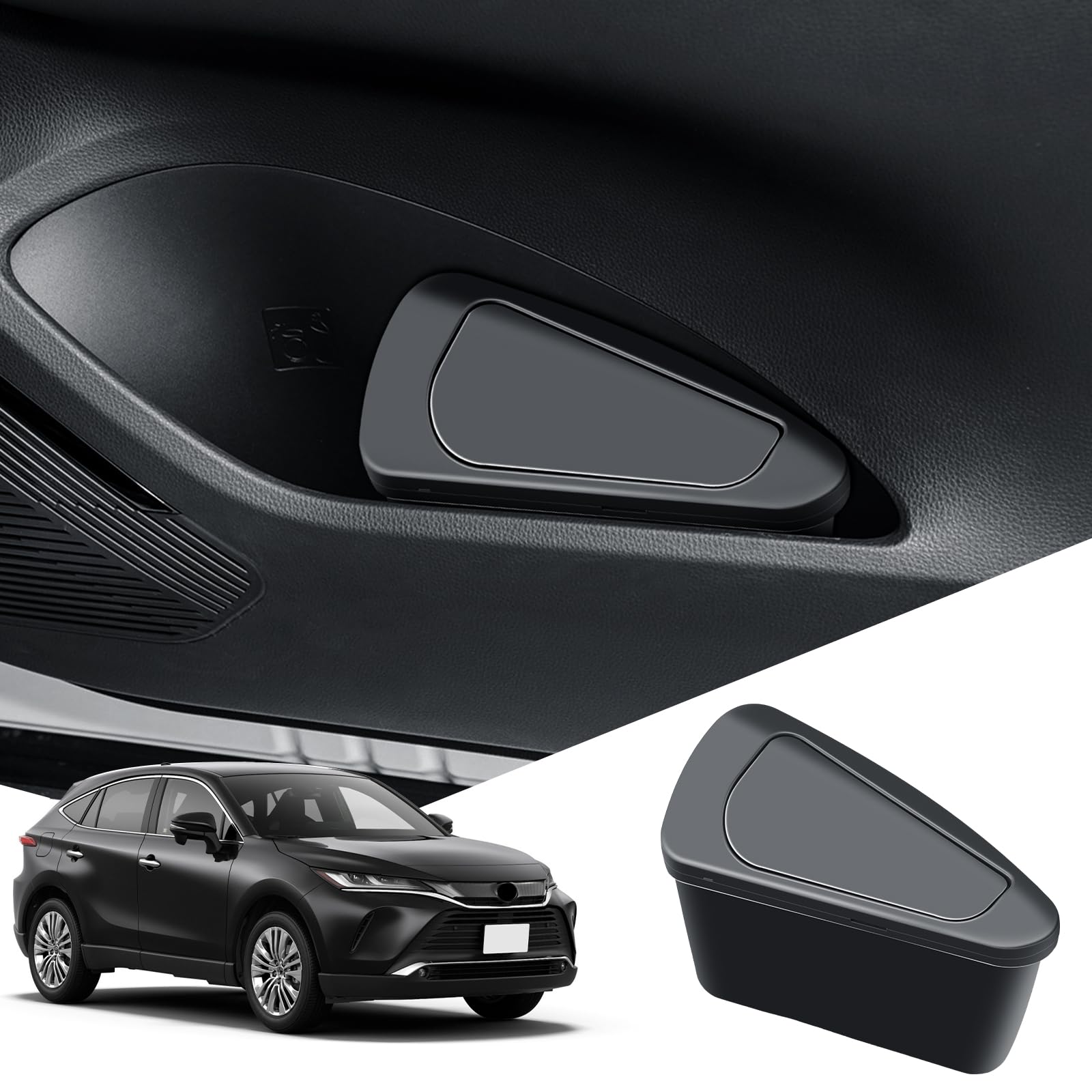 【運転席側用】ECOZEN トヨタ 新型 ハリアー 80系 専用 ドアサイド車用ゴミ箱 MXUA80 AXUH80 2020.6~ ..