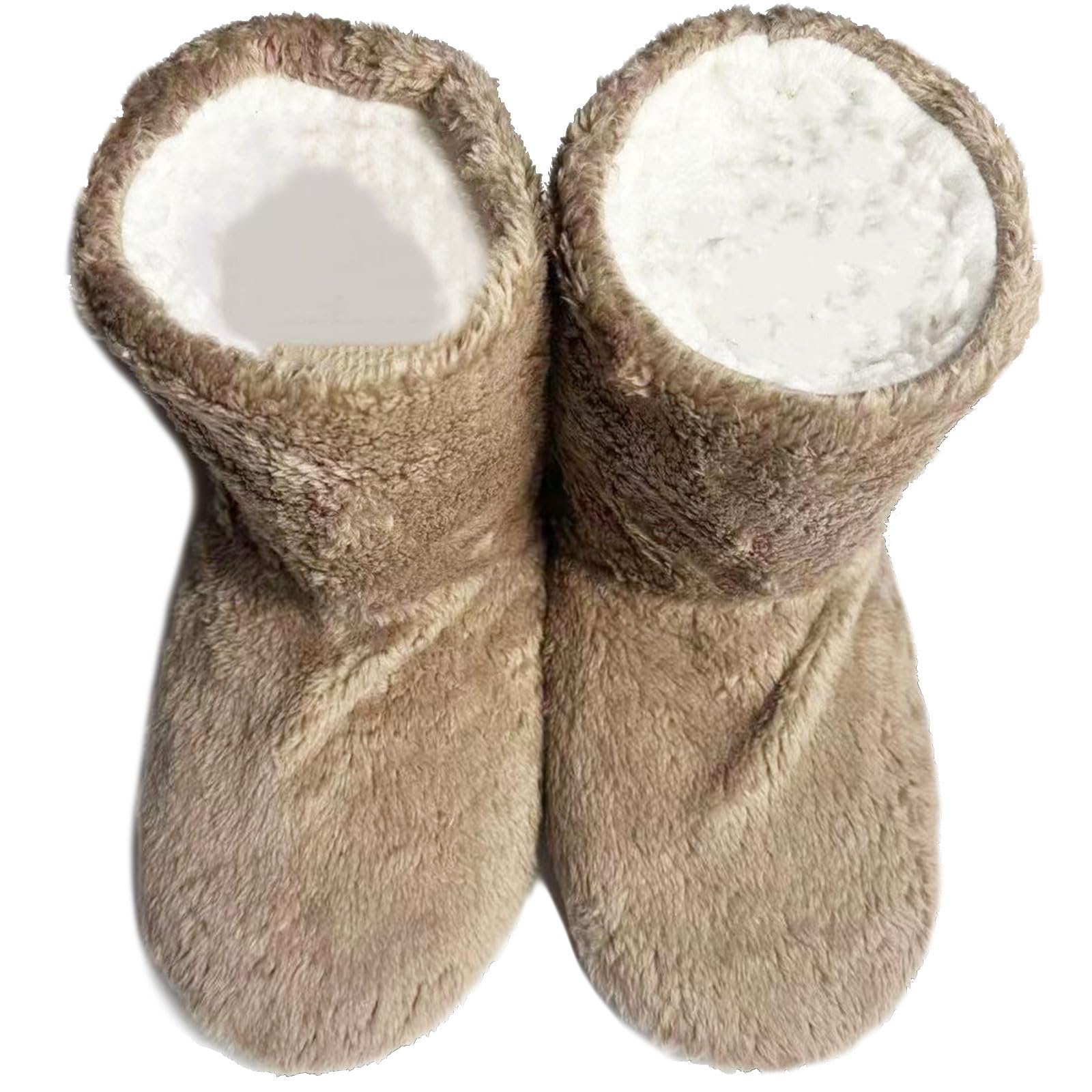 [Alvisto] ルームシューズ もこもこ ルームブーツ あったかスリッパ 暖か ボアスリッパ 北欧 冬用 足冷え対策 洗濯可 男女兼用 滑り止め 室内履き 静音 保温 (ベージュ Lサイズ 24.0-25.0cm)