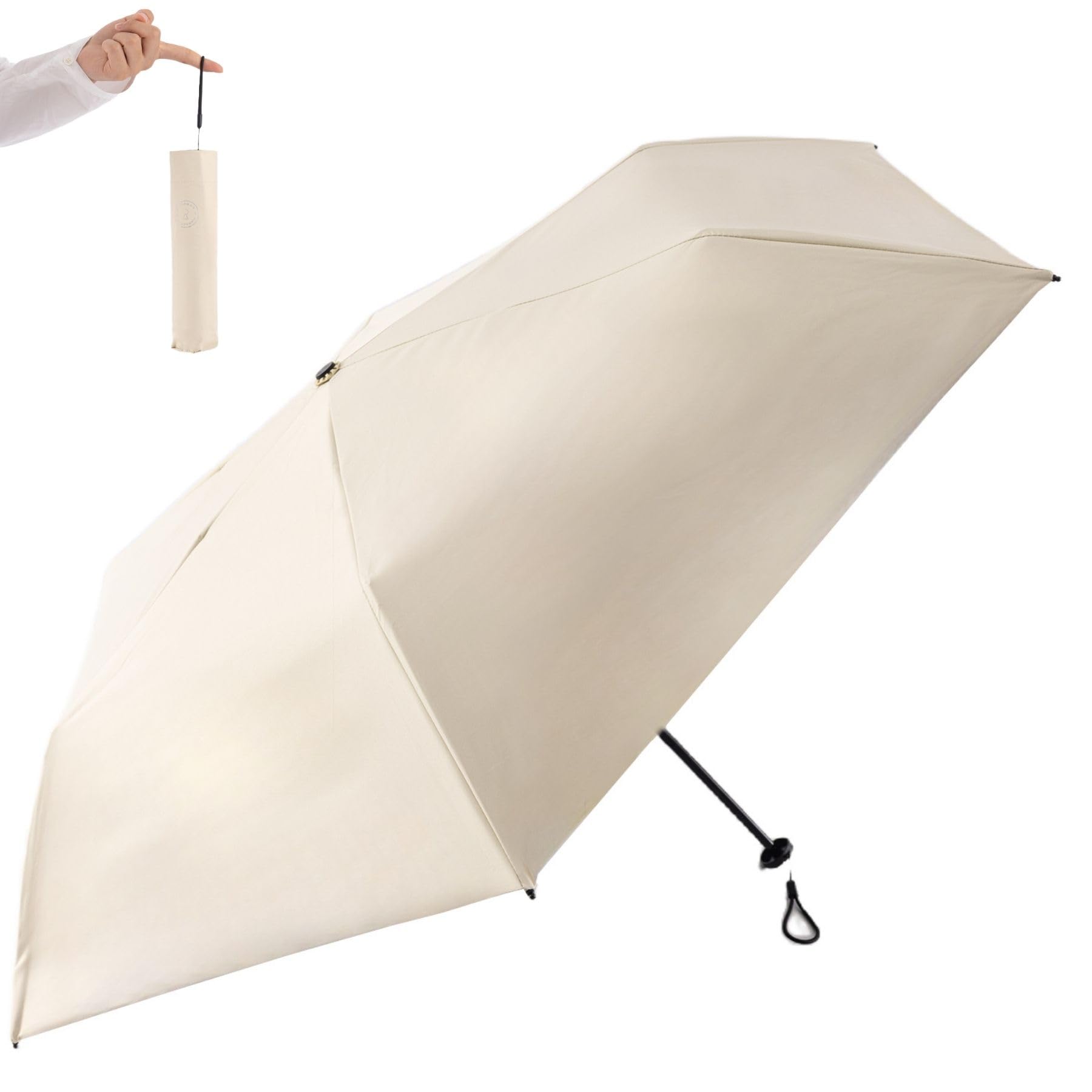 FANACAN 超軽量 カーボン 日傘 uvカット 100 遮光 折り畳み傘 完全遮光 遮熱 コンパクト 超撥水 晴雨兼用 軽い 丈夫 おりたたみ傘 メンズ レ...