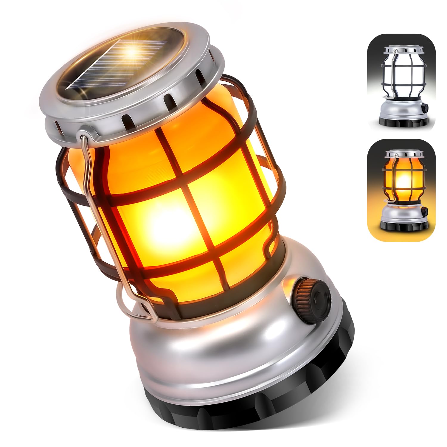 【BOOMAX】LEDランタン 充電式 2000mAh大容量 ソーラー充電/USB充電対応 防水IPX4 キャンプライト 2色調光（白色/暖色） 1000ルーメン 360度照明 20時間連続点灯 軽量コンパクト（260g） スマホ充電可能 アウトドア 防災