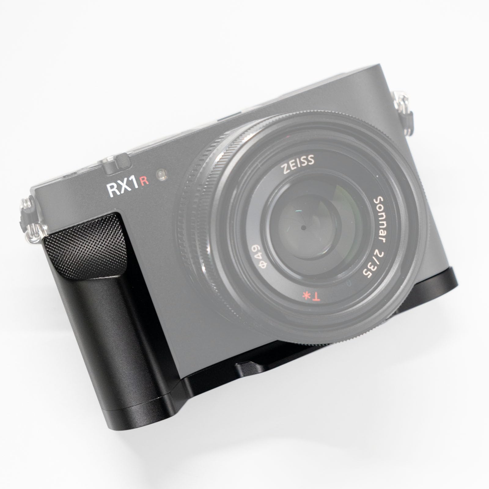 Iborrys カメラグリップ 、対応 Sony ソニー DSC-RX1RM3 RX1R III 、 専用 L型クイックリリース プレート ・ アルミニウム合金製 カメラハンドル ・ オリジナルなヴィンテージダイヤモンド柄 (アルミニウム合金黒)