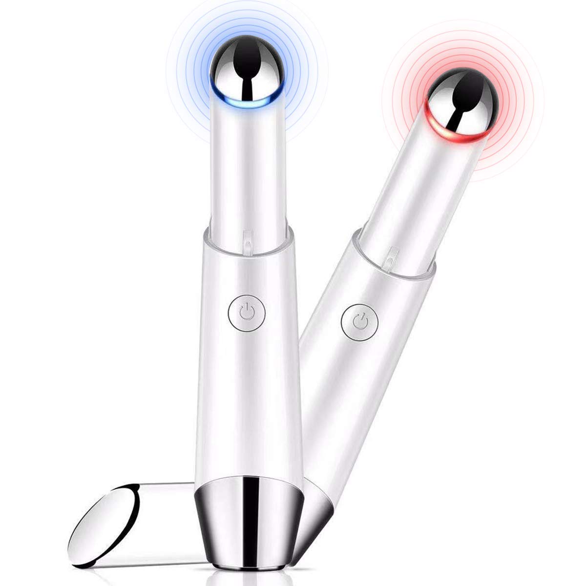 【目もと集中ケア】 目元美顔器 目元ケア 美顔器 温熱ケア イオン誘導 微振動 2色LED 美肌 3種類モード 超軽量 USB充電式 口元ケア 母の日 プレゼン...