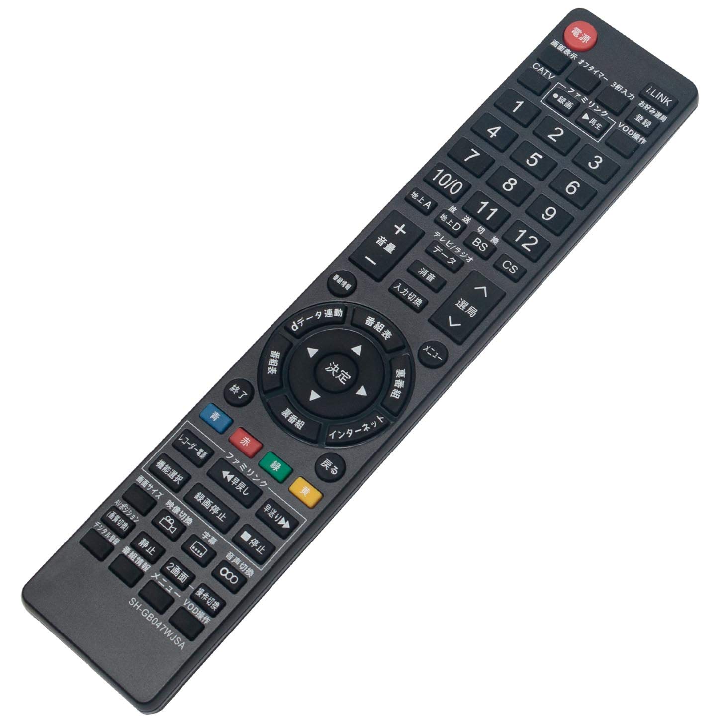 PerFascin 代用リモコン replace for シャープ テレビ リモコン アクオス GA826WJSA 0106380309 LC-32E7-B LC-42DS5 LC-32E8 LC-26E8 LC-32E7 LC-26E7 LC-20E7