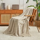 Hansleep 毛布 シングル 冬用 暖かい ブランケット 100x140cm グレー 柔らかい ふわふわ もこもこ 洗える 静電防止 四季適用 (100x140,グレージュ)