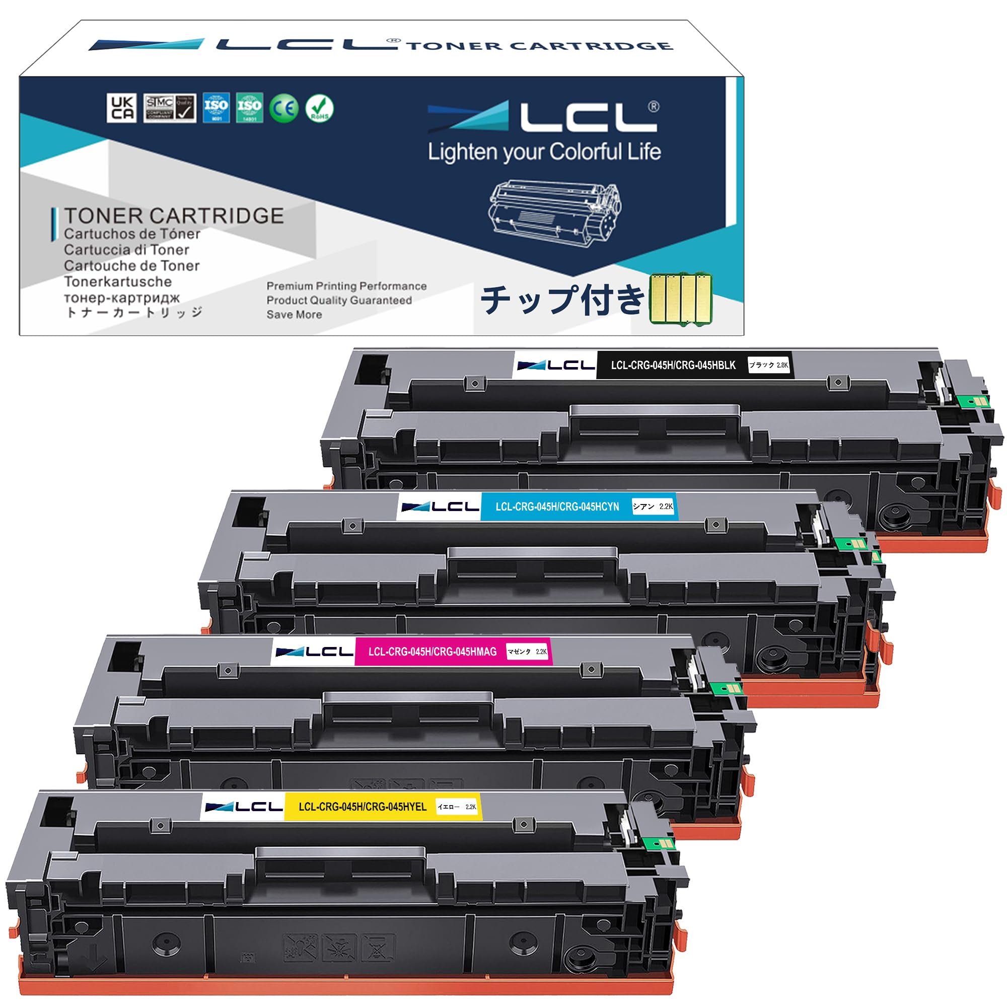 LCL Canon�� ����Υ��� CRG-045 CRG-045H CRG-045BLK CRG-045HBLK CRG-045HCYN CRG-045HYEL...