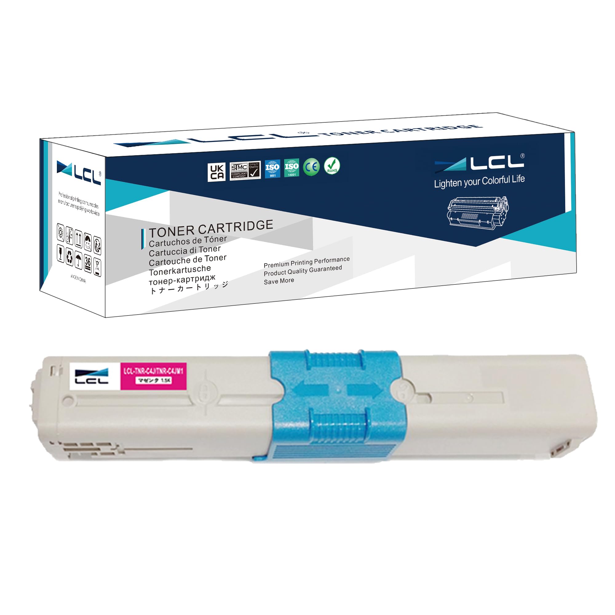 LCL （1パック マゼンタ） OKI用 TNR-C4J TNR-C4JM1 互換トナーカートリッジ 対応機種：C301DN