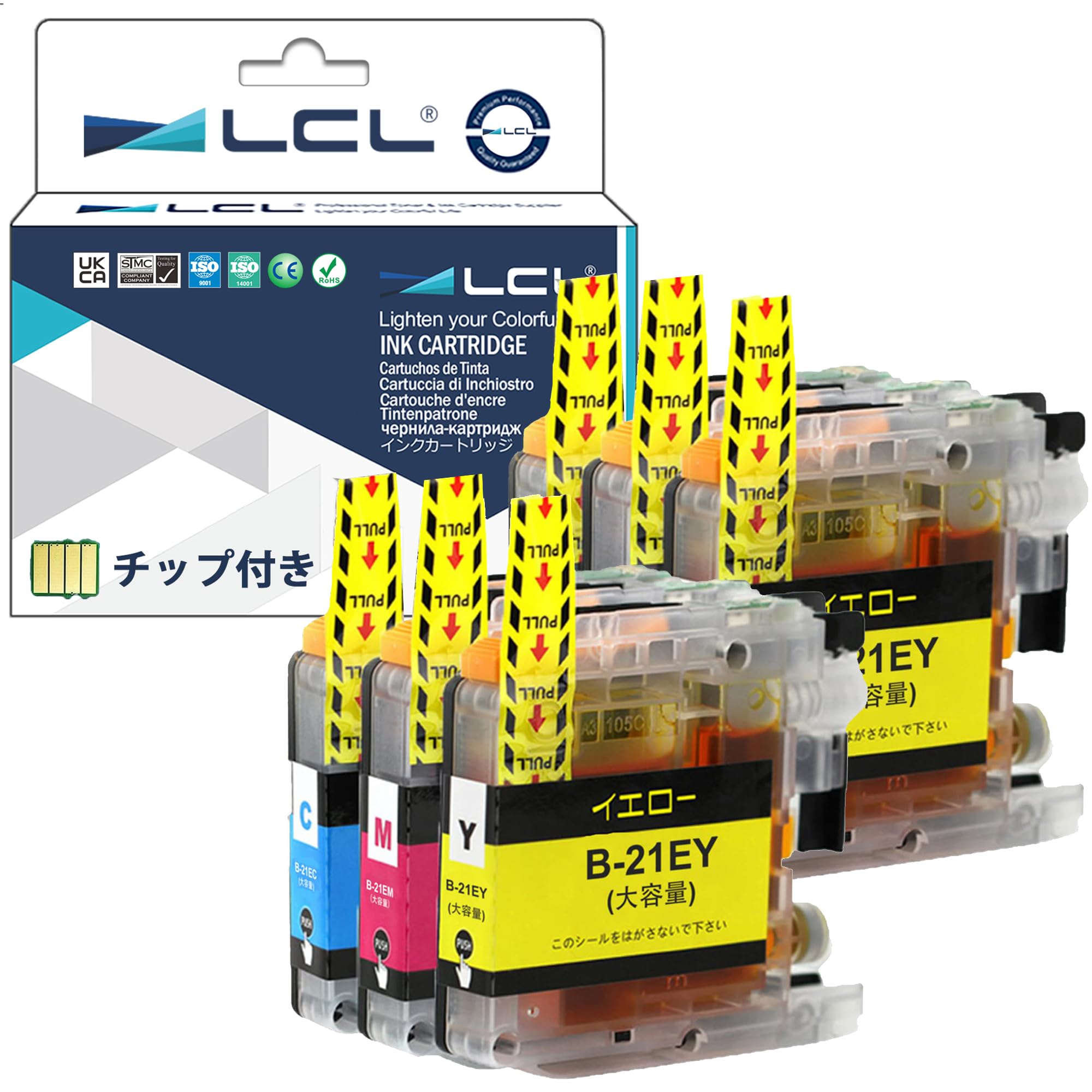LCL Brother用 ブラザー用 LC-21E LC21E LC21EC LC21EM LC21EY（6パック 2シアン 2マゼンタ 2イエロー..