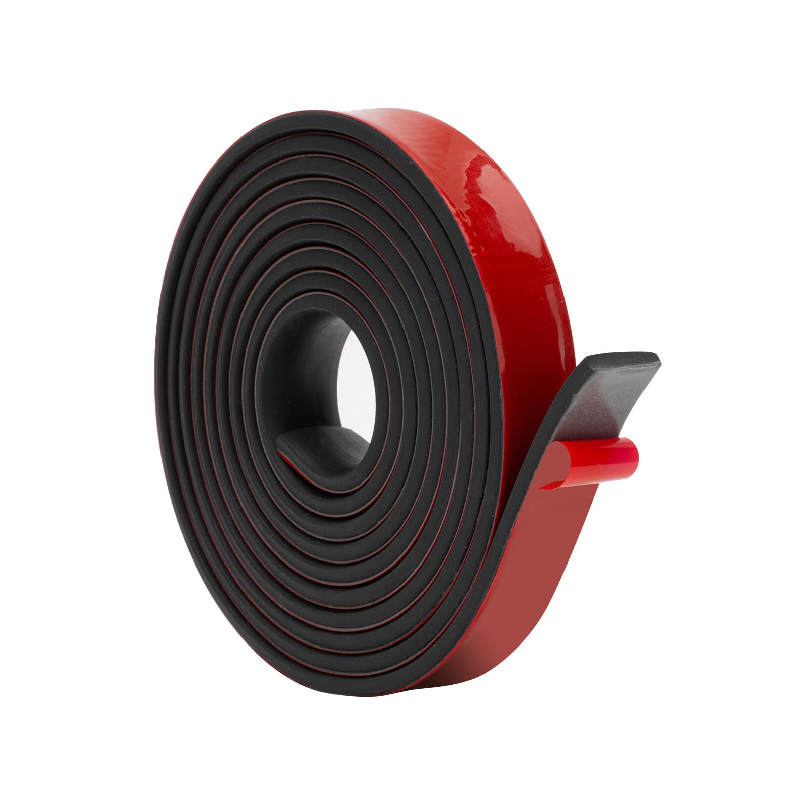 Atutomo ゴムシート ゴムロール 振動吸収マット ゴム板 NBR 緩衝材 ゴム 衝撃吸収材 DIY 防振マットゴムガスケット シーリングパッド 粘着付ゴムシート ゴムストリップ (厚さ5mmx幅25mmx長さ3m 粘着付き)