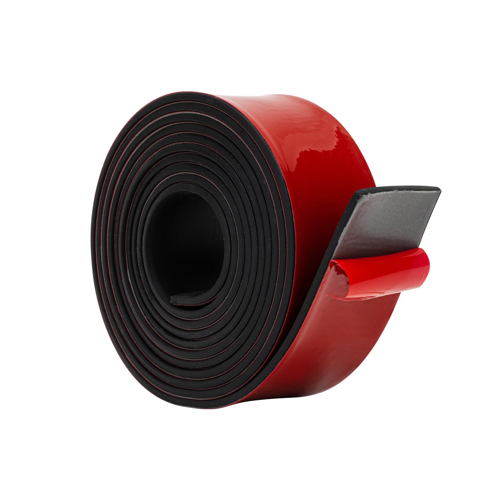 Atutomo ゴムシート ゴムロール 振動吸収マット ゴム板 NBR 緩衝材 ゴム 衝撃吸収材 DIY 防振マット ゴムガスケット シーリングパッド 粘着付ゴムシート ゴムストリップ (厚さ3mmx幅50mmx長さ3m 粘着付き)